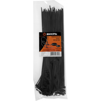 Нейлоновый хомут ВИХРЬ ХН 4,8х300 Ч